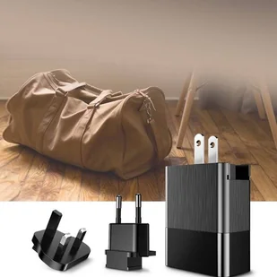 Baseus Duke ładowarka sieciowa zasilacz EU adapter z zestawem końcówek przejściówek 3x USB 3.4A czarny (CCALL-GJ01) - Ładowarki do telefonów - miniaturka - grafika 9