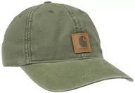 Czapki damskie - Carhartt Męska czapka płócienna, Zielony wojskowy, rozmiar uniwersalny - miniaturka - grafika 1