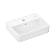 Umywalki - Hansgrohe Xanuia Q Umywalka wisząca 45x34 cm biała 60130450 - miniaturka - grafika 1