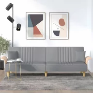 Sofy i kanapy - Rozkładana kanapa z podłokietnikami, jasnoszara, o - miniaturka - grafika 1