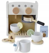 Zabawki AGD - Drewniany Ekspres Do Kawy i Herbarty Akcesoria - miniaturka - grafika 1