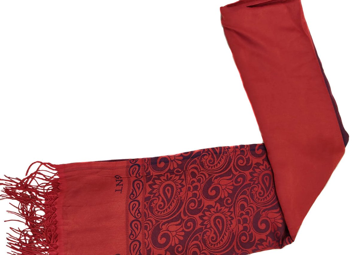 SZAL damski z frędzlami BAWEŁNIANY