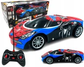 Zabawki zdalnie sterowane - Samochód sportowy SPIDERMAN Zdalnie sterowany Auto na pilota R/C ŚWIATŁA - miniaturka - grafika 1