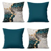 Poszewki na poduszki - Poszewki na poduszki zestaw 4 szt. 43x43 cm Optic – Minimalist Cushion Covers - miniaturka - grafika 1