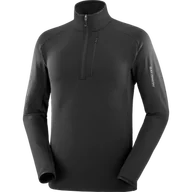 Bluzy sportowe męskie - BLUZA SALOMON ESSENTIAL LIGHTWARM HZ M C22265 - miniaturka - grafika 1