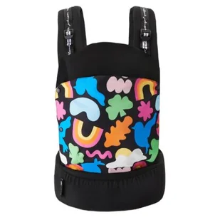 Nosidełko KINDERKRAFT Huggy Happy Shapes Czarny - Nosidełka dla dzieci - miniaturka - grafika 1