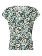 Koszulki i topy damskie - soyaconcept - T-shirt damski  SC-Felicity AOP 419, beżowy|zielony|wielokolorowy - soyaconcept® - miniaturka - grafika 1