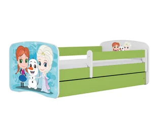 Łóżko dla dziecka, barierka, Babydreams, kraina lodu, zielone - Łóżka dla dzieci i młodzieży Łóżko dla dziecka, barierka, Babydreams, kraina lodu, zielone - Łóżka dla dzieci i młodzieży - miniaturka - grafika 1