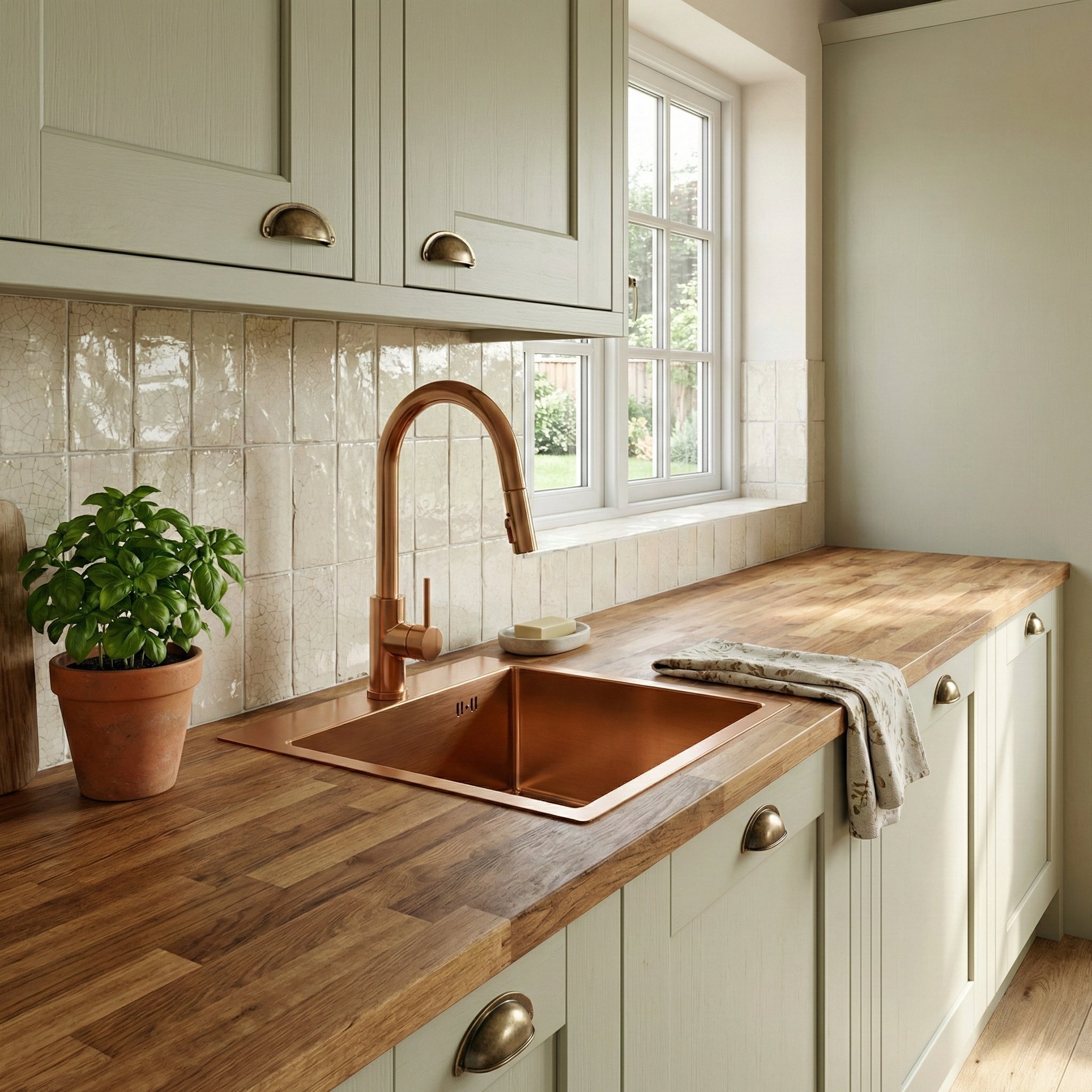 REA Leo 40 Miedź szczotkowana Zlewozmywak stalowy 