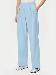 Vero Moda Spodnie materiałowe Liba 10324626 Błękitny Wide Leg - Spodnie damskie - miniaturka - grafika 1