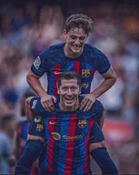 Podkładki pod mysz - PODKŁADKA POD MYSZ Nadruk 22x18 cm Robert Lewandowski Fc Barcelona Prezent - miniaturka - grafika 1