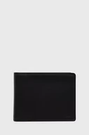 Portfele - BOSS portfel skórzany 50470436 męski kolor czarny - Boss - miniaturka - grafika 1