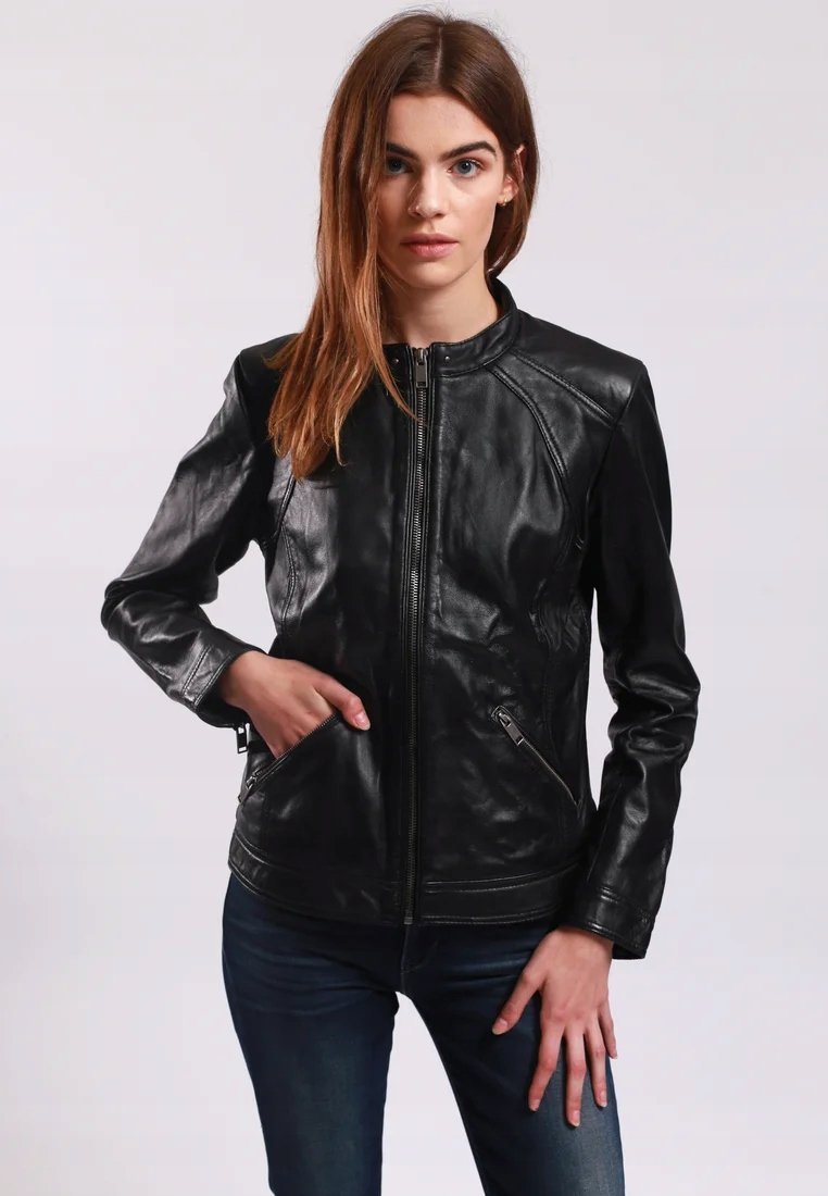 Lee Cooper kurtka damska ramoneska BRIANNE Kolor CZARNY Rozmiar M