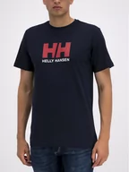 Koszulki męskie - Helly Hansen T-Shirt Hh Logo 33979 Granatowy Regular Fit - miniaturka - grafika 1