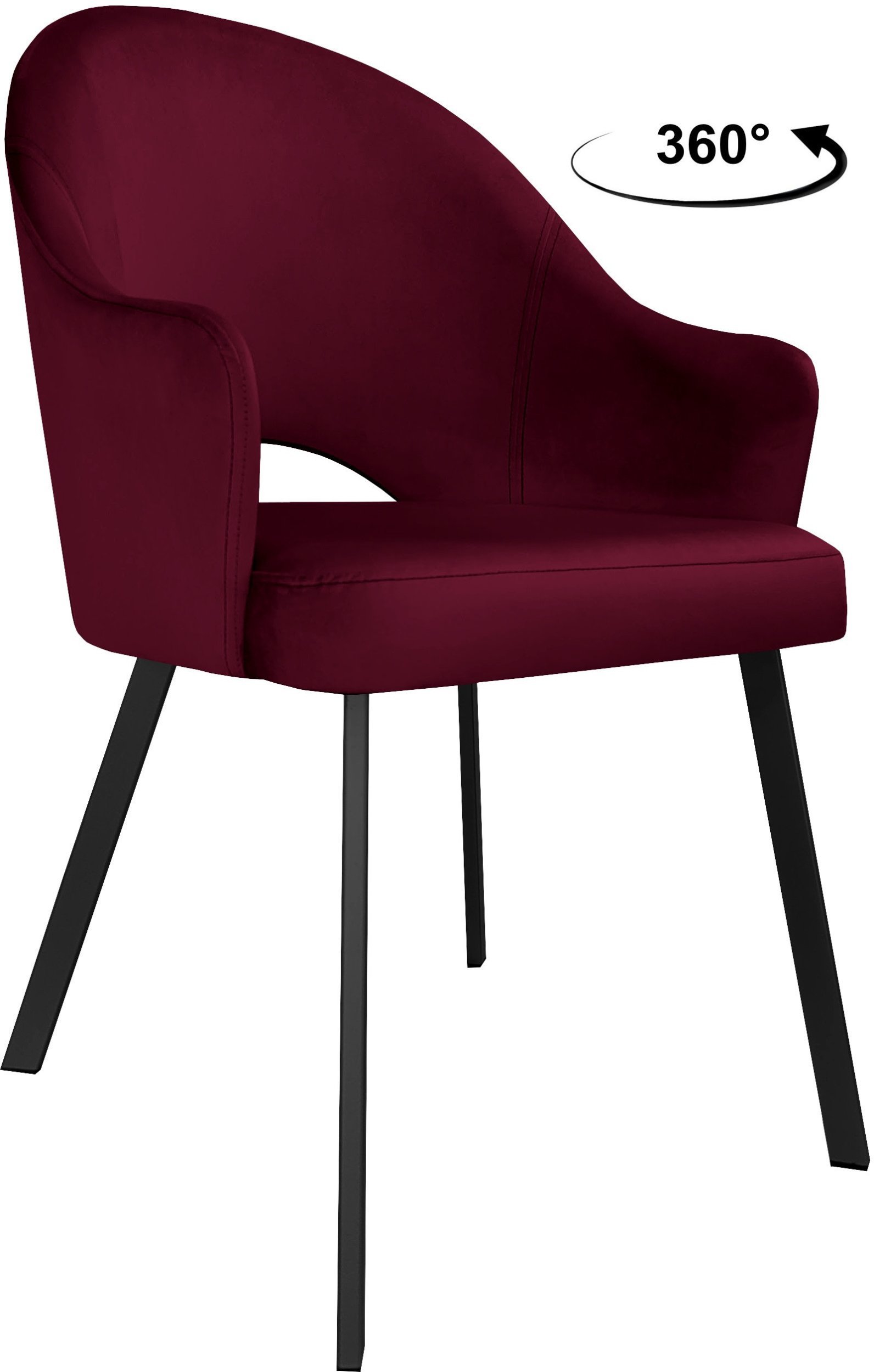 Krzesło obrotowe Velvet podstawa Profil czarna MG02