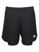 Spodenki męskie - New Balance Szorty funkcyjne 2w1 "Q Speed" w kolorze czarnym - miniaturka - grafika 1