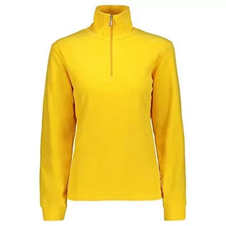 Bluzy damskie - CMP damska bluza funkcyjna z polaru żółty słońce 34 3G27836 - grafika 1