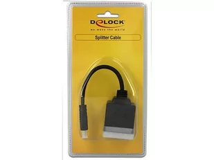 Delock HDMI - 2X HDMI (GGAOHF0100BKEW) - Złącza, przejściówki, adaptery - miniaturka - grafika 1