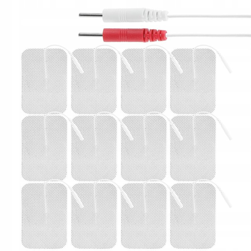 Elektrody Żelowe Tens Ems 5X9 Cm Nakładki Pady Do Elektrostymulatora 12 Szt