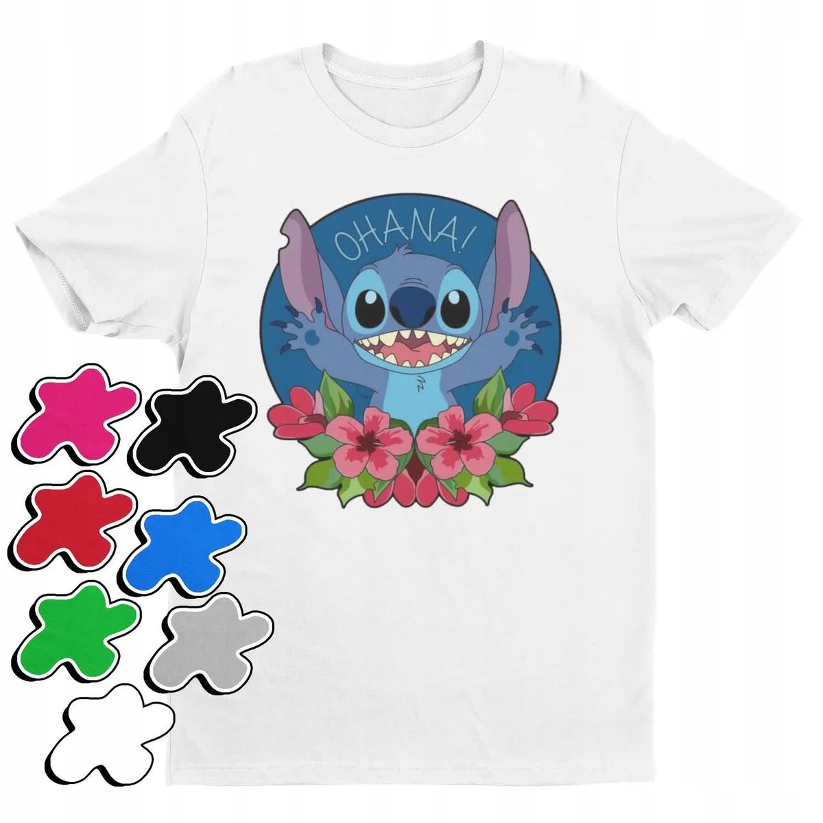 Koszulka T-Shirt Dziecięca Z Nadrukiem Duży Wybór Lilo Stitch -M 134-140
