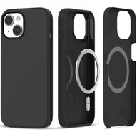 Etui i futerały do telefonów - Etui silikonowe MagSafe do iPhone 15 Matte Black - miniaturka - grafika 1