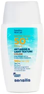 Balsamy i kremy do opalania - Płyn przeciwsłoneczny Sensilis Water Fluid SPF50+ Color 40 ml (8428749913603) - miniaturka - grafika 1