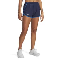 Spodenki damskie - Under Armour UA Fly by 3'' szorty - sprany granatowy/niebieski Atlantis/odblaskowe - XXL - miniaturka - grafika 1