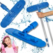 Miotły, szufle, mopy - Raypath zestaw do Mopa Kij Teleskopowy + Uchwyt Błyskawiczny na Poduszki - miniaturka - grafika 1