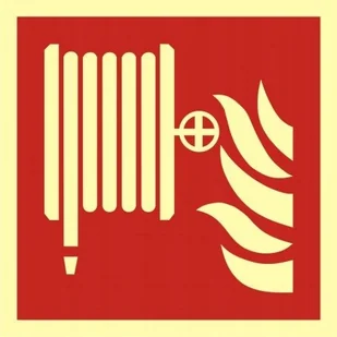 Znak przeciwpożarowy - Hydrant wewnętrzny - Sprzęt przeciwpożarowy - miniaturka - grafika 1