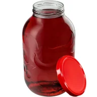 Pojemniki kuchenne - Słój Alen 5000ml 100mm + wieczko czerwone 1 szt. - miniaturka - grafika 1