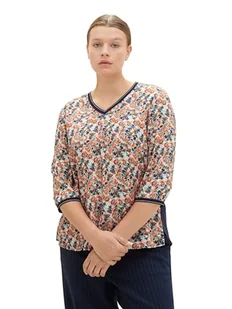 TOM TAILOR Damska koszulka plus size, 32369 - Small Grey Tie Dye Floral, 50 - Koszulki i topy damskie - miniaturka - grafika 1