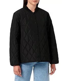 Kurtki damskie - GANT Damska kurtka D1. Quilted Jacket, Ebony Black, L - grafika 1