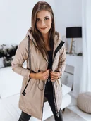 Kurtki damskie - Kurtka damska parka VERONI beżowa Dstreet TY3213-XXL - miniaturka - grafika 1