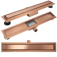 Odpływy liniowe - Rea Odpływ Liniowy REA Neox brush copper 70 - miniaturka - grafika 1