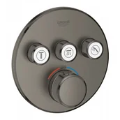 Baterie podtynkowe - GROHE 29121AL0 GROHTHERM SMARTCONTROL BATERIA TERMOSTATYCZNA DO OBSŁUGI TRZECH WYJŚĆ WODY brushed hard graphite - miniaturka - grafika 1