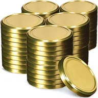 Pojemniki kuchenne - Metalowe wieczka do słoików Valsta 50 szt. 66mm złote - miniaturka - grafika 1