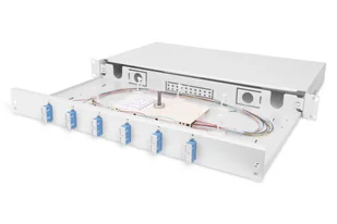Digitus Panel światłowodowy, z wyposażeniem, SC, OS2 DN-96320/9 - Panele krosownicze - miniaturka - grafika 1