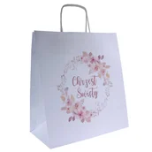 Akcesoria do pakowania - torba papierowa Chrzciny na ciasto podziękowanie - miniaturka - grafika 1