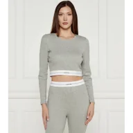 Piżamy damskie - Calvin Klein Underwear Bluzka | Cropped Fit - miniaturka - grafika 1