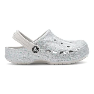 Klapki basenowe Crocs BAYA GLITTER CLOG K 207015-040 - Buty dla dziewczynek - miniaturka - grafika 1