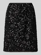 Spódnice - Spódnica mini z cekinami i elastycznym pasem - miniaturka - grafika 1
