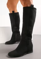 Kozaki damskie - Czarne Kozaki na Ukrytym Koturnie Palvisa - miniaturka - grafika 1