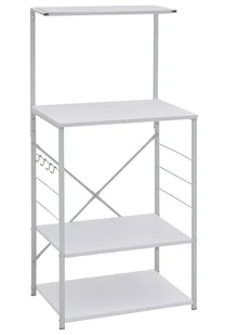 Biały regał kuchenny z metalowym stelażem W8-B07 - Meble kuchenne - miniaturka - grafika 1