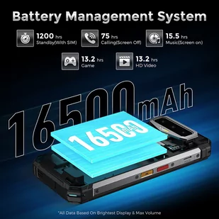 FOSSiBOT F102 12GB/256GB czarny - Telefony komórkowe - miniaturka - grafika 5