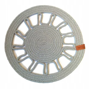 44888 Podkładka mata ażurowa na stół Boho 35 cm szara AMBITION - Obrusy i serwetki - miniaturka - grafika 1