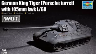 Plastikowy model do sklejania King Tiger w/ 105mm kWh L/68 Porsche Turret - Kolekcjonerskie modele pojazdów - miniaturka - grafika 1