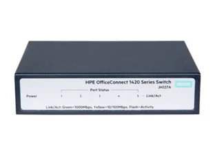 HPE OfficeConnect 1420 5G Nie zarządzany L2 Gigabit Ethernet (10/100/1000) 1U Szary JH327A - Pozostałe akcesoria sieciowe - miniaturka - grafika 1