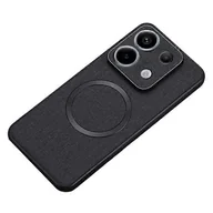 Etui i futerały do telefonów - Kompatybilny z Xiaomi Redmi Note 13 Pro 5G / Poco X6 5G Etui na telefon komórkowy Tkanina Tekstura Pokrowiec na komputer Kompatybilny z MagSafe Czarny - miniaturka - grafika 1