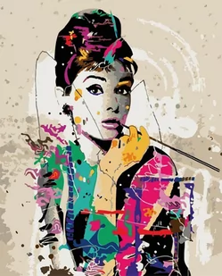 Artnapi 40x50cm Obraz Do Malowania Po Numerach Na Drewnianej Ramie - Audrey Hepburn - Malowanie po numerach - miniaturka - grafika 1
