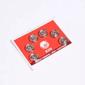 Pasmanteria - Zatrzaski metalowe 10mm do przyszycia nikiel - miniaturka - grafika 1